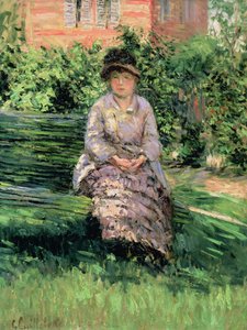 Madame Renoir (1860-1915) nel giardino a Petit-Gennevilliers, c.1891